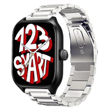Imagem de Pulseira de Aço Inoxidável Compativel com Amazfit GTS4 A2168 GTS 4 Min
