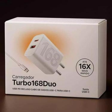 Imagem de SUPER Carregador  Mi Turbo Tipo C 168w 16x Mais Rápido Carrega qualquer aparelho