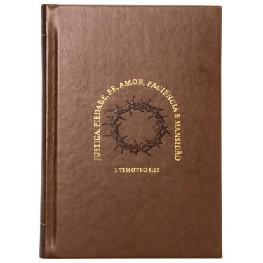 Imagem de Biblia Nvi, Letras De Jesus Em Vermelho, Couro-Soft Marrom Sobre Capa Dura, Timoteo