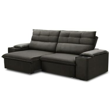 Imagem de Sofá Retrátil Reclinável Para Sala 3 Lugares 205cm Gordon F04 Veludo M