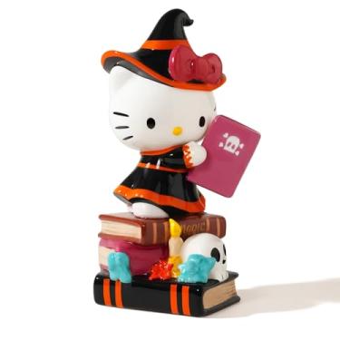 Imagem de Blue Sky Clayworks Estatueta da Hello Kitty Spooky Library, 14,6 cm C x 14 cm L x 24,8 cm A Criada