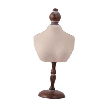 Imagem de oshhni Expositor de joias, busto, manequim, gargantilha, colar, suporte, organizador para casa, família, amigos, venda, quarto, 16x36cm
