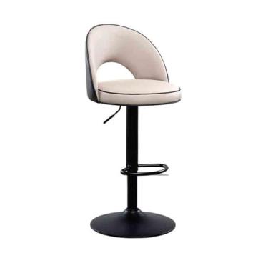 Imagem de Banco de bar de pub Cadeiras reclináveis ​​para casa, cadeiras de balcão para cozinha, recepção, bancos bar leves e luxuosos, elevatórios, jantar, cadeira alta(Multi-colored)