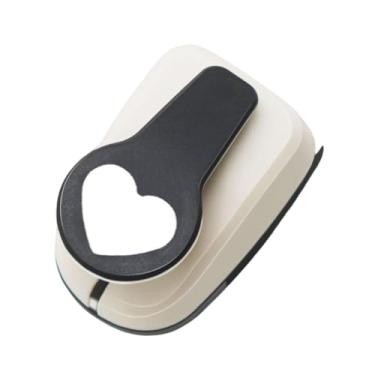 Imagem de KiBcsLic Furador de papel em formato de coração, furador artesanal para casamentos, manual, materiais decorativos premium para escritório, projetos DIY, L