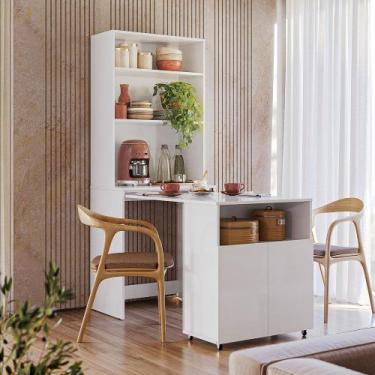 Imagem de Mesa Duo Com Armário - SSX Multicoisas - Kit's Paraná, BCO/White