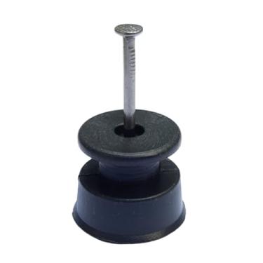 Imagem de ISOLADORES PLÁSTICOS 36X36, PREGO 17X21, REUE, COR: PRETO (50)