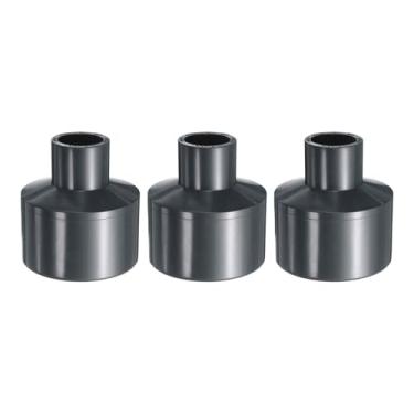 Imagem de HARFINGTON 3 peças de acoplamento redutor de PVC 2 x 3/10.2 cm acoplamento aumentador/redutor adaptador de encaixes de tubulação DWV redutor de duto para esgoto encanamento tubo de drenagem