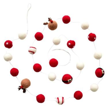 Imagem de Generic Guirlanda de feltro de Natal, guirlanda, guirlandas, decoração, faixa de feltro para árvore de Natal, adereços para fotos, Alce