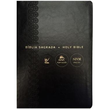 Imagem de Bíblia Bilíngue NVI - Português/Inglês - Vida, Preta em PU