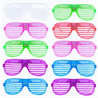 Imagem de Óculos Led Neon Cyberpunk - Kit C/ 6 Pçs