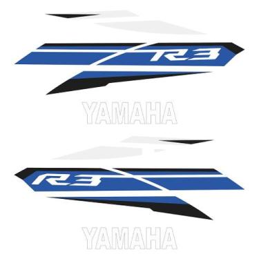 Imagem de Adesivo Protetor Tank Pad Yamaha YZF R3 2017 - Alta Resistência - Crom
