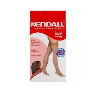 Imagem de Meia Compressão Média 7/8 Kendall M Sem Ponteira Mel