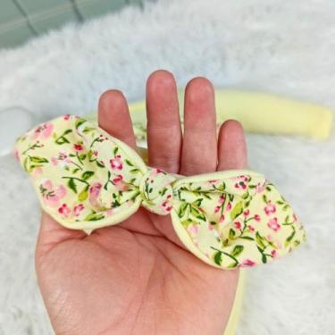 Imagem de Macacão Bebê Menina Maria com Tiara  Bordado Coelhinha e Flores - Bia 