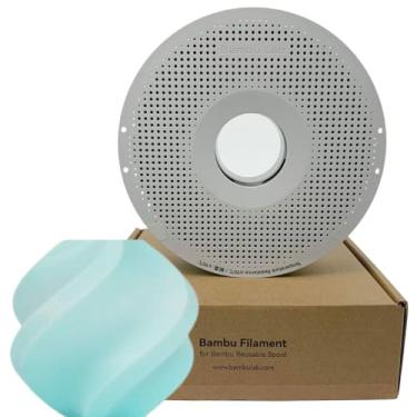 Imagem de Filamento 3d Bambu Lab Pla Basic Gradient 1kg 1,75mm Com Carretel Reutilizável Cor Arctic Whisper 10900