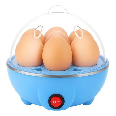 Imagem de Panela Eletrica Cozinhar Cozedor Ovos Eggs Vapor Cor Azul - PROUDCOMME