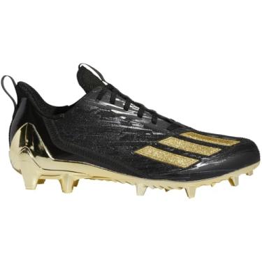 Imagem de adidas Chuteiras masculinas Adizero, Núcleo preto e dourado metálico, 48
