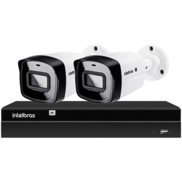 Imagem de Kit CFTV 2 Câmeras IP Vipc 1230B Intelbras NVD 1404P S/HD