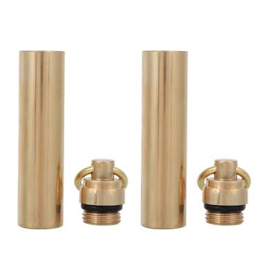 Imagem de GLOGLOW Mini Recipiente Selado para Comprimidos, Caixa à Prova d'água de Latão H62, Portátil para Sobrevivência Ao Ar Livre, Tamanho Compacto para Caminhadas (12mm)