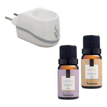 Imagem de Aromatizador Std Elétrico + Essência Cor Branco C/ Vanilla E Lavanda -