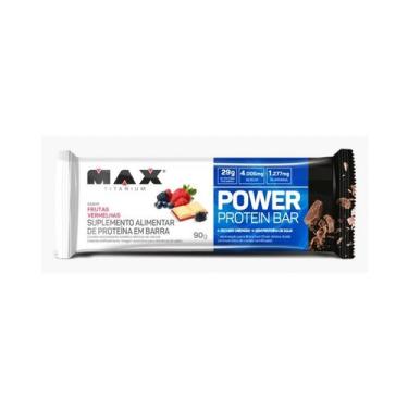 Imagem de Power Protein Bar (90g) - Sabor: Frutas Vermelhas - Max Titanium