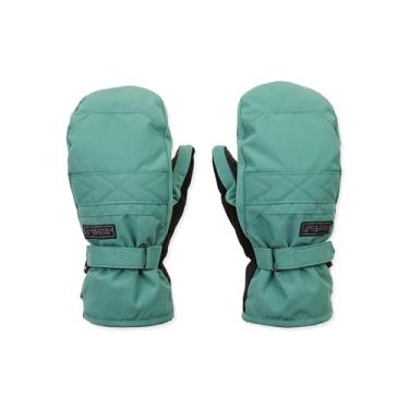 Imagem de Volcom Luva de snowboard feminina Peep GORE-TEX – impermeável, isolamento Thinsulate, palma aderente, verde abeto, grande