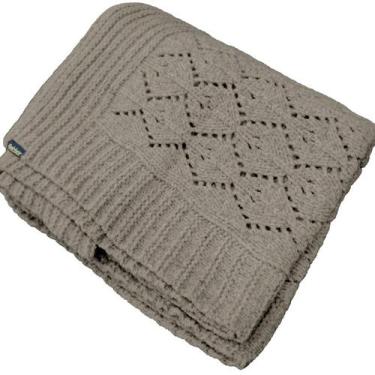 Imagem de Manta Peseira de Tricot Fendi 90x180 Cm - Pavone - Belchior