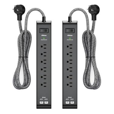 Imagem de Protetor de sobretensão Power Strip Mifaso 15FT, pacote com 2 tomadas