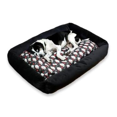 Imagem de Cama Para Cachorro Grande 100x87cm Impermeável 100% Lavável Confortável (cinza)