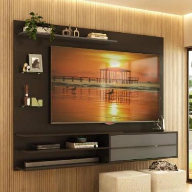Imagem de Painel com Suporte para TV até 65 Polegadas 1 Porta e Prateleiras Mult