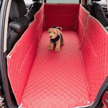 Imagem de Capa Protetora Carro SUV Pet Banco Trasseiro Impermeável Plus com Encaixe para Cinto- 2,03x 1,56cm (Vermelho)