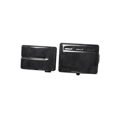 Imagem de POWER JAMES Capa lateral de fibra de carbono preta compatível com Harley Davidson Dyna Street Bob, Fat Bob, Low Rider, Wide Glide, FXLRS 2006-2017