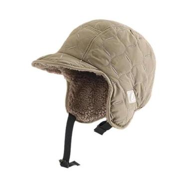 Imagem de Chapéu Unissex De Inverno Impermeável Reversível Estilo Aviador Com Pr