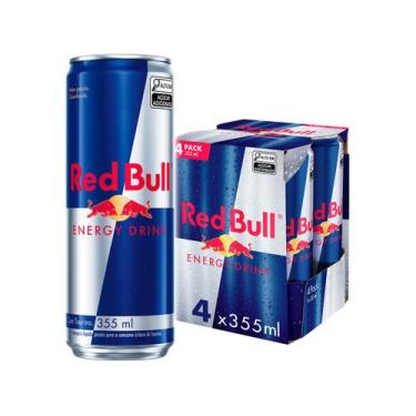 Imagem de Bebida Energética Red Bull Energy Drink 355ml 4 Unidades, Energy Drink
