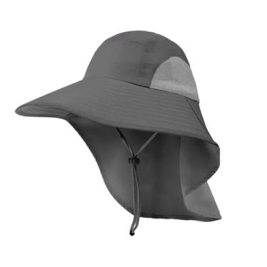 Imagem de Chapéu de proteção solar de verão, chapéu de pesca de aba grande, chapéu de viagem, chapéu de proteção solar, tecido à prova d'água
