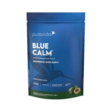 Imagem de Blue Calm Magnésio Sabor Limão e Maracujá Puravida 350g