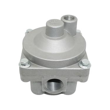 Imagem de 110415 Válvula de relé de serviço de freio a ar 4 portas, 4 PSI | Suporte de mamilo (porta Res de 3/10.2 cm) | Para freios de reboque de caminhão e eixo tandem | Substitui Sealco 110415X, Meritor