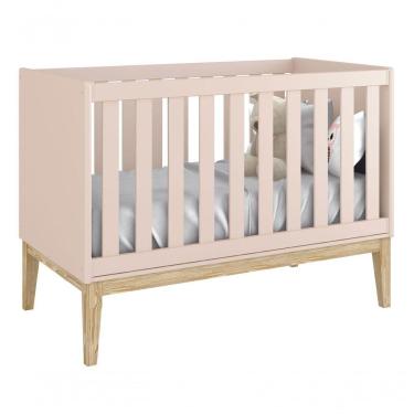 Imagem de Berço Americano Classic New Rosa Fosco Com Natural - Moveisaqui