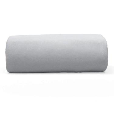 Imagem de Lençol Buettner Queen Malha 100% Algodão Basic Liso Com Elástico Prata