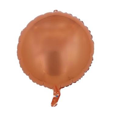 Imagem de BALAO METALIZADO REDONDO C/CANUDO ROSE GOLD 18 "