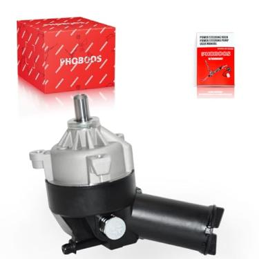 Imagem de PHOBOOS Bomba de direção hidráulica compatível com Ford F-100 Ranger, Ranger, Explorer, Aerostar, Sable, Touro, Windstar e Mercury Sable, modelos 1990-2006, com saída, polia e reservatório, Ref. 20