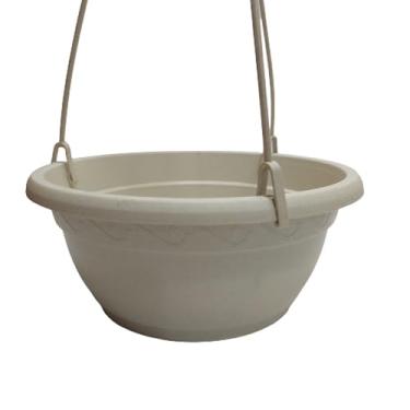 Imagem de Kit 10 Vasos Suspensos Decorativos, 13 cm, Alça 30 cm, Cores Sortidas, Ideal para Suculentas, Cacto (Areia)