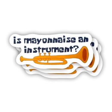 Imagem de (3 peças) é maionese um instrumento adesivo sarcástico motivacional frases engraçadas citação decalque de vinil para Kindle, laptop, garrafa de água, capacete rígido de telefone, adesivo de citação de