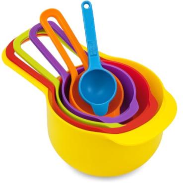 Imagem de Kit Colheres Medidoras Conjunto 6 Peças Xícara Medidas Utensílios Cozinha Receita Copo