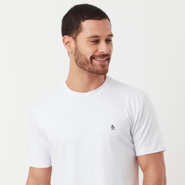 Imagem de Original Penguin Camiseta Interloque Patch Branca Original Penguin-Masculino