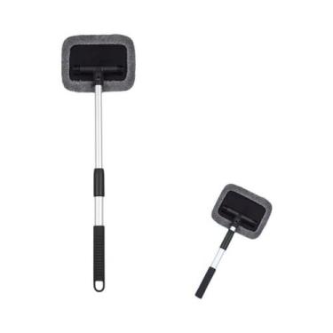 Imagem de Kit De Escova De Limpeza De Vidros De Carro Em Microfibra Com Cabo Lon