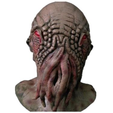 Imagem de Máscara facial completa de látex Cosplay Doctor Who Ood Headgear