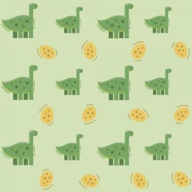Imagem de Papel De Parede Infantil Dinossauros E Ovos