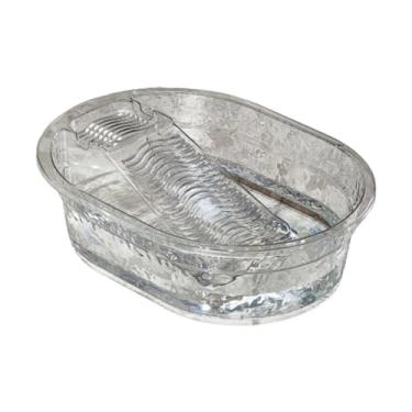 Imagem de Ioensy Lavatório para roupas, balde para roupas, lavanderia, multifuncional, transparente, limpeza, cuba para blusas, pano de limpeza, casa, Branco