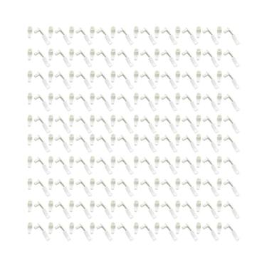 Imagem de Ｂｅｓｇａ Conjunto de 100 Presilhas para Abajur com Parafusos para Fixação de Luminária de Teto Embutida, Branco
