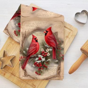 Imagem de Toalhas de cozinha Northern Cardinal, panos de prato de microfibra para secar pratos, panos de cozinha macios absorventes para pratos, toalha de mão para banheiro, sala de estar, para mulheres